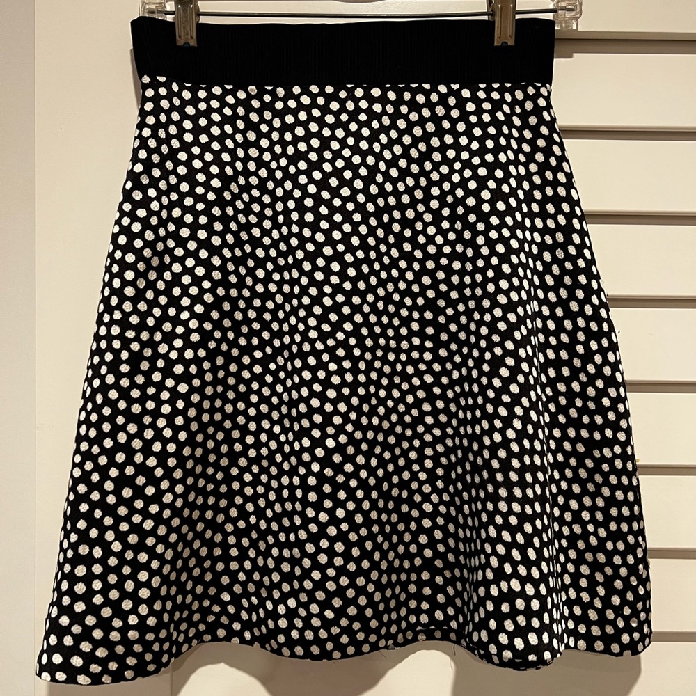 Polka dot silk Kate Spade skirt